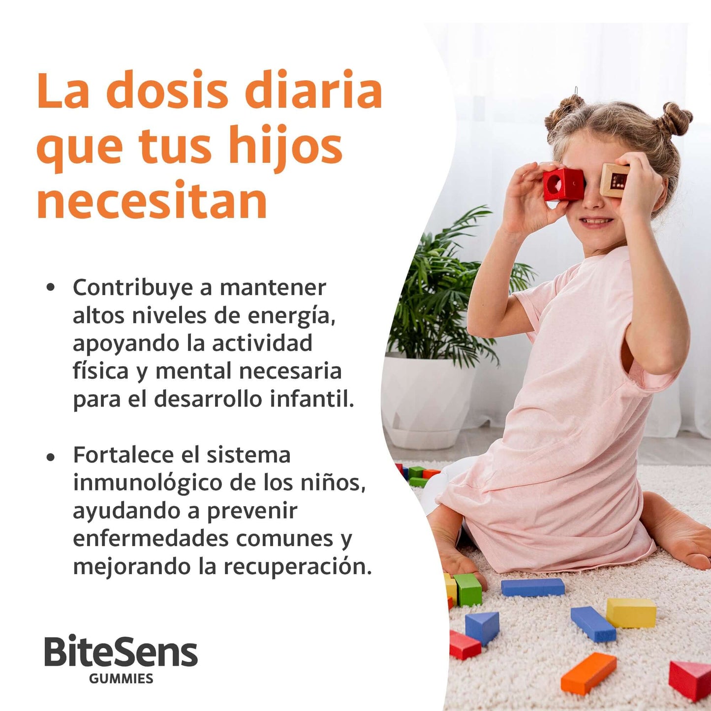 Multivitaminas  para niños Kids 360 - Bitesens