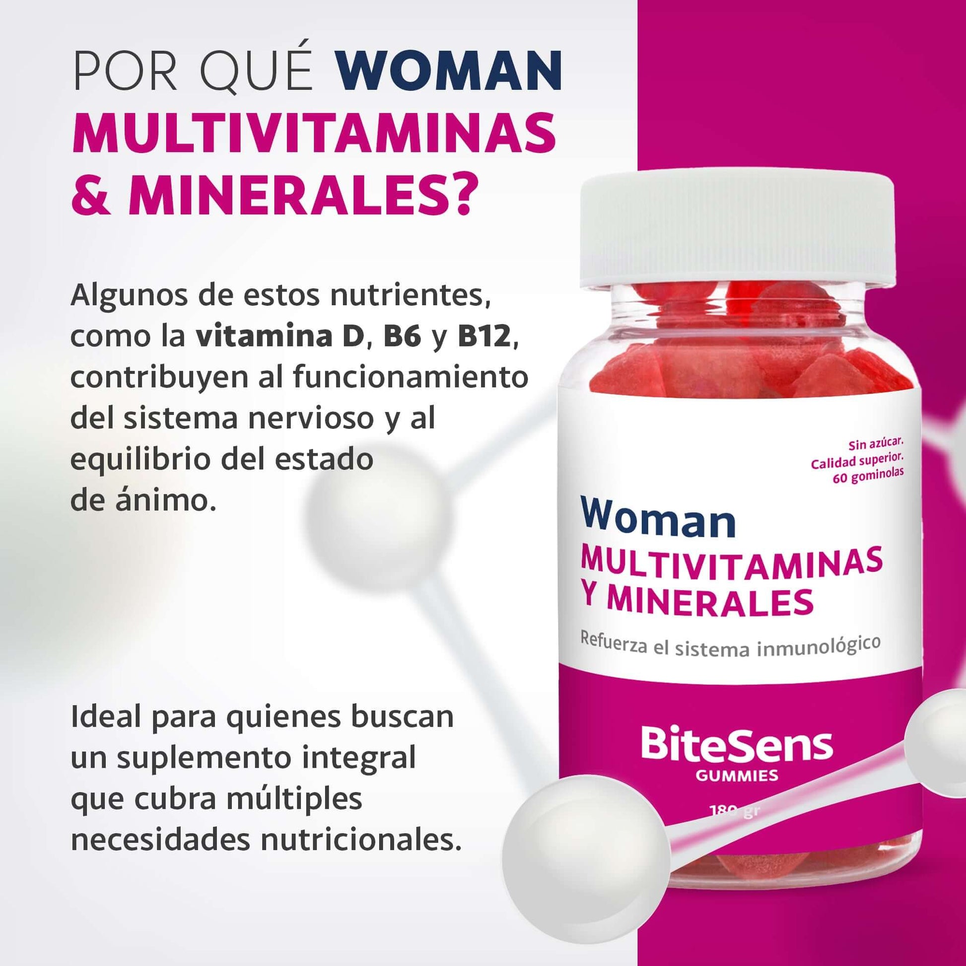 Multivitaminas  Woman 360 - Bitesens